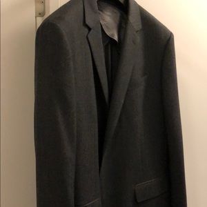 Bonobos 44R slim fit dark gray herringbone blazer